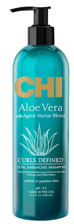 CHI Aloe Vera With Agave Nectar Curl Enhancing Shampoo gentle cleansing shampoo