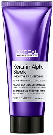L'Oréal Professionnel Keratin Alpha Sleek Smooth Transformer profesionálna kúra na uhladenie krepatých vlasov