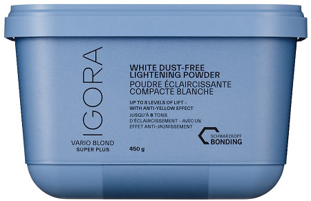 Schwarzkopf Professional Igora Vario Blond Super Plus Powder Lightener extra zesvětlující bezprašný prášek s integrovanou ochranou vlasových vazeb