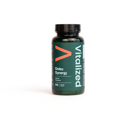 Vitalized Osteo Synergy Nahrungsergänzungsmittel mit Calcium, Vitamin D3 und K2 MK-7