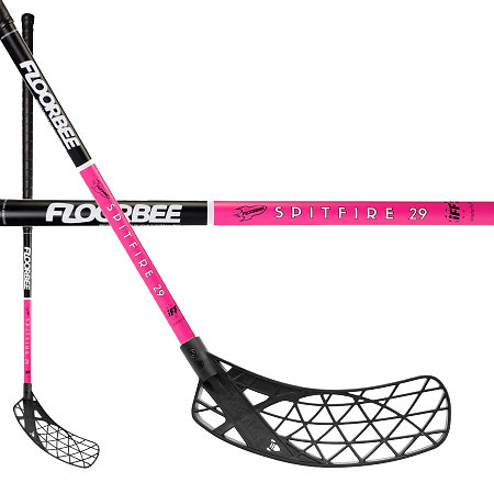 FLOORBEE SpitFire 29 Carbon light black/pink Florbalová hůl