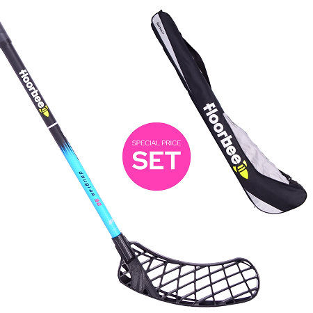 FLOORBEE Douglas 32 Blue + Stickbag Sr Set florbalky s vakem