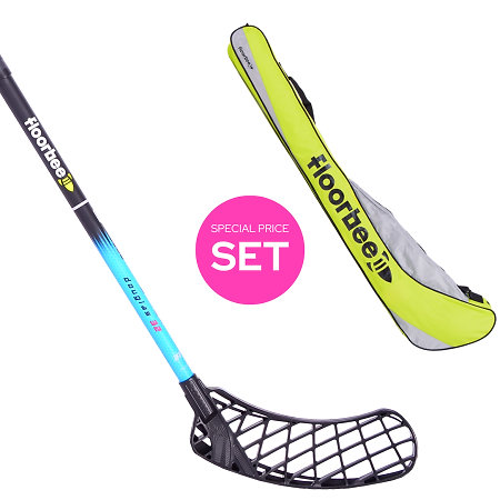 FLOORBEE Douglas 32 Blue + Stickbag Jr Set florbalky s vakom