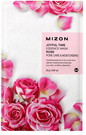 MIZON Joyful Time Essence Mask Rose Einweg-Gesichtsmaske mit Rosenextrakt