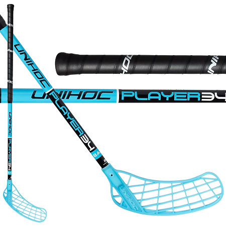 Unihoc Basic PLAYER 34 black/blue Florbalová hůl