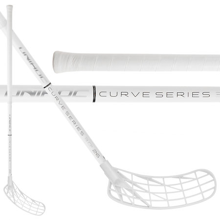 Unihoc UNILITE CURVE 3.0º TITAN 26 white Florbalová hůl
