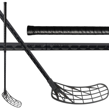 Unihoc UNILITE CARBSKIN FL 29 BLACK OVAL Florbalová hůl