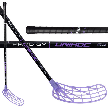 Unihoc UNILITE PRODIGY FL 32 black/purple Florbalová hůl