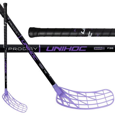 Unihoc UNILITE PRODIGY FL 36 black/purple Florbalová hůl