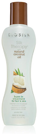BioSilk Natural Coconut Oil Leave-In Treatment bezoplachová kúra pre suché vlasy
