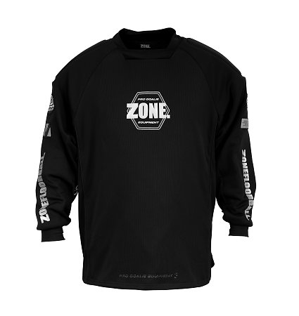 Zone floorball Goalie sweater UPGRADE PRO4 SW black/silver Goalkeeper jersey