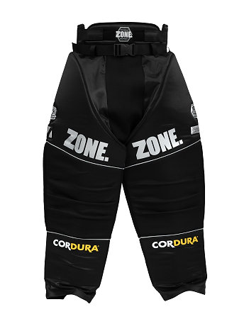 Zone floorball Goalie pants UPGRADE PRO4 SW black/silver Brankářské kalhoty