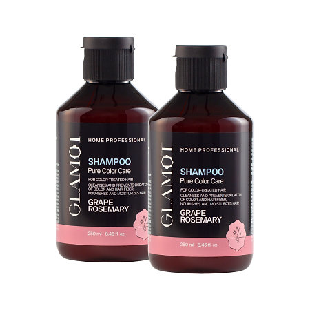 Glamot Pure Color Care Shampoo Set II 2x šampón pre farbené a chemicky ošetrené vlasy
