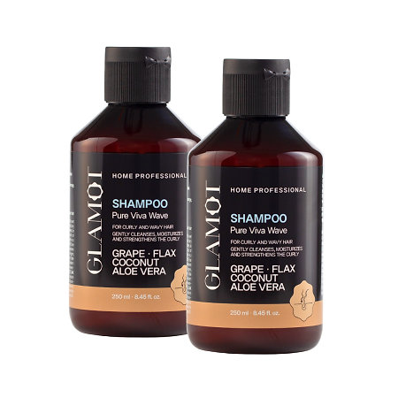 Glamot Pure Viva Wave Shampoo Set 2x šampón pre vlnité a kučeravé vlasy