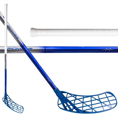 Zone floorball AIR/TWO POWER 29 THIN chrome/blue Florbalová palica