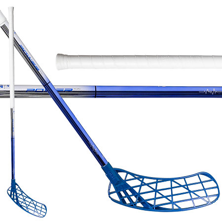 Zone floorball AIR/TWO POWER 27 THIN chrome/blue Floorball stick