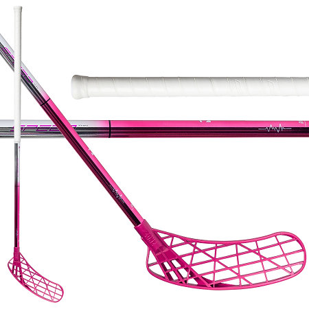 Zone floorball AIR/ONE SPEED 27 THIN chrome/magenta Florbalová palica