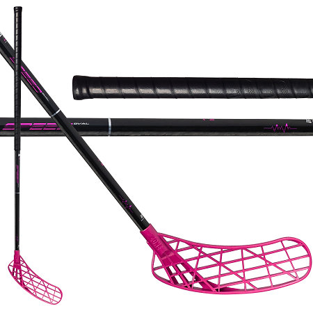 Zone floorball AIR/ONE SPEED 29 OVAL raw/magenta Florbalová hůl