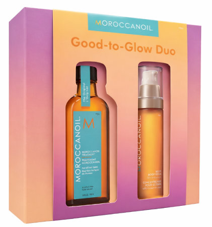 MoroccanOil Good to Glow duo Geschenkset mit Ölpflege und Serum für Haar und Körper