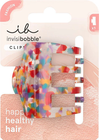 Invisibobble Clipstar M Confetti Spark stredný škripec v hravom farebnom dizajne