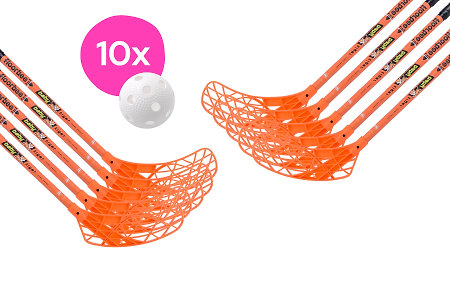 FLOORBEE 10x Baby Tiger 36 + Balls Florbalová sada