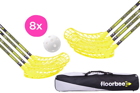 FLOORBEE Falcon SEMI 27 Carbon Composite + Toolbag + Balls Florbalová sada
