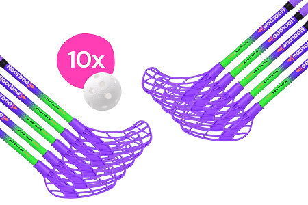 FLOORBEE 10x Albatross Starter + Balls Floorball set
