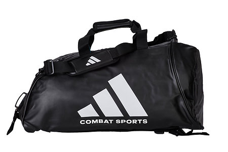 Adidas 2in1 Bag Combat Sports black/white PU Sporttasche
