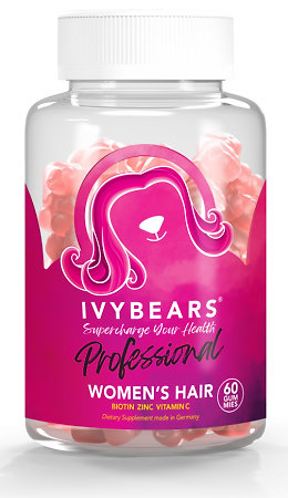 IvyBears Women's Hair Professional silnější doplněk stravy pro husté, lesklé a silné vlasy