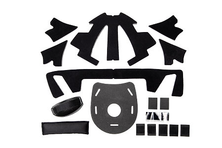 Oxdog XGUARD HELMET SR CHIN CUP & PADDINGS Náhradná bradová opierka a polstrovanie