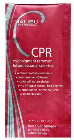 Malibu C CPR Color Pigment Remover šetrný prášek pro odstranění barvy a čištění vlasů