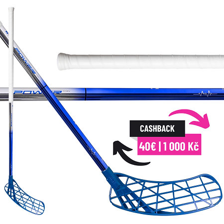 Zone floorball AIR/TWO POWER 29 THIN chrome/blue Florbalová hůl