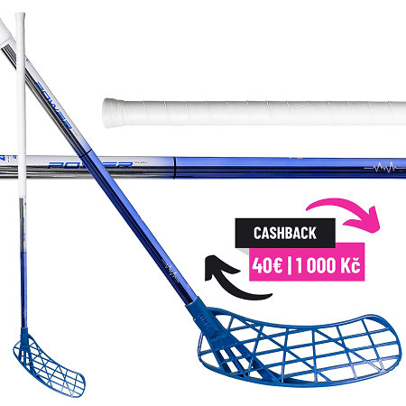 Zone floorball AIR/TWO POWER 27 THIN chrome/blue Floorball stick