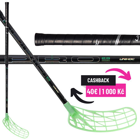 Unihoc UNILITE PRO FL 29 green OVAL EDT Florbalová palica