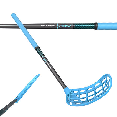 Fat Pipe FAST 33 BABY BLUE JAB Florbalová hůl