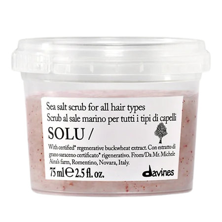 Davines Solu Sea Salt Scrub čisticí peeling s mořskou solí