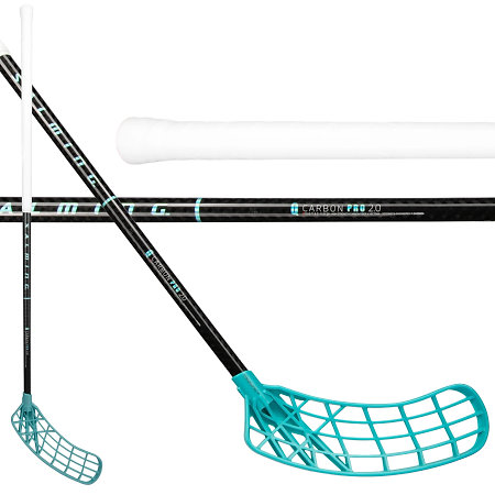 Salming Q-series Carbon Pro 2.0 Trident Touch X F27 Black/LagunaBlue Florbalová palica