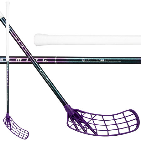 Salming Q-series Carbon Pro 2.0 Trident Touch X F29 Purple/Blue Florbalová palica