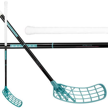 Salming Nitro Lite Trident Touch X F27 Black/LagunaBlue Florbalová palica