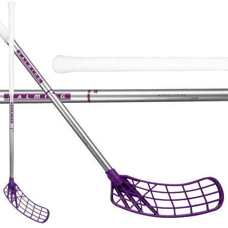Salming Nitro Lite RD JR Trident Touch X F30 Silver/Purple Florbalová palica