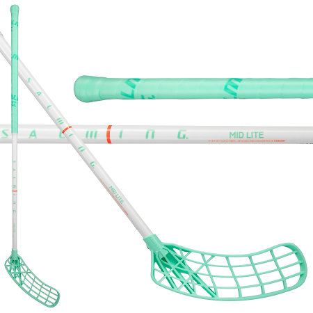 Salming Mid Lite Trident Endurance F29 White/Mint Florbalová palica