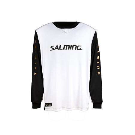 Salming Goalie Jersey React SR White/Black Florbalovy brankársky dres