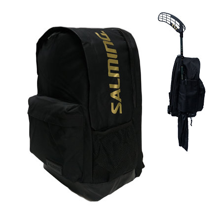 Salming Backpack with stick holder Black/Gold Batoh