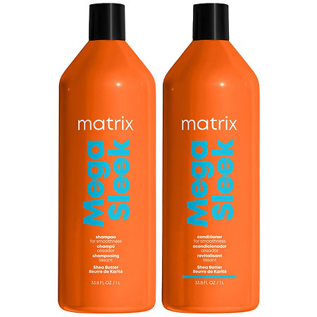 Matrix Total Results Mega Sleek Duo Set For Frizzy Har vyhlazující duo pro hebké vlasy bez krepatění