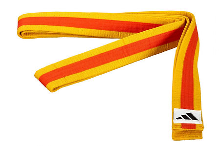 Ju-Sports Martial Arts Belt Yellow/Orange Pásek na bojové sporty