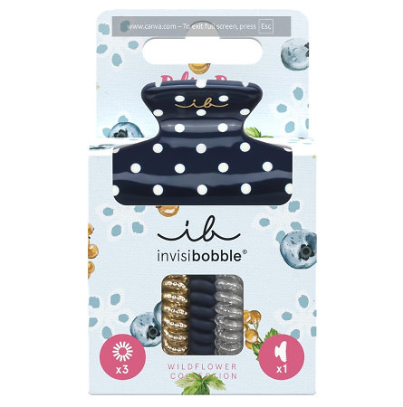 Invisibobble Wildflower Clipstar M Polka Pop 4pc