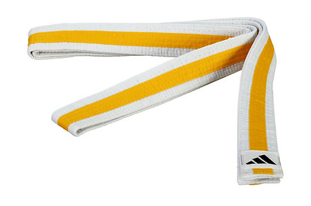 Adidas Martial Arts Belt White/Yellow Martial Arts Belt
