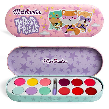 Martinelia Friends Eyes And Lips Tin Box kovová sada líčení pro malé parádnice