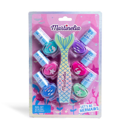 Martinelia Lets Be Mermaids Nails Set dětská sada laků s pilníkem