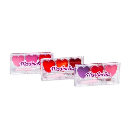 Martinelia Lip Gloss Hearts dětská paletka lesků na rty